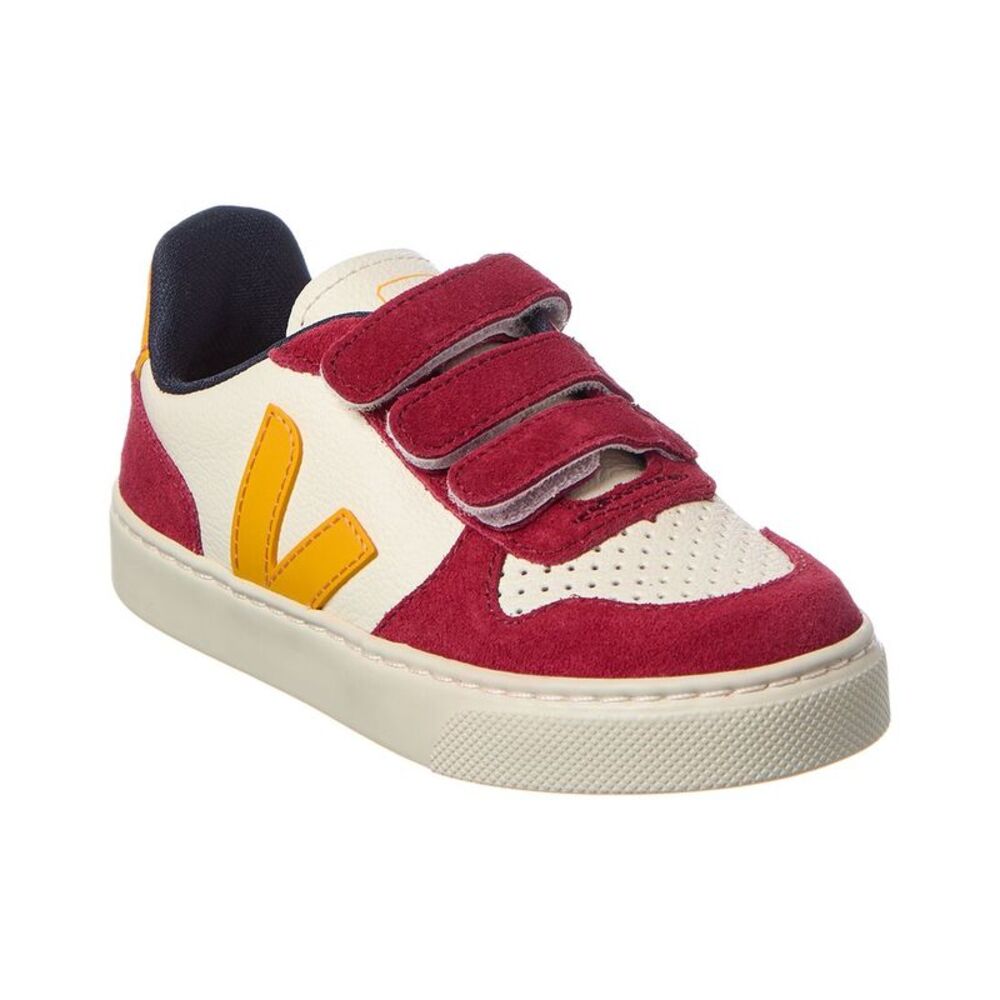 Veja Small V-10 Leather Sneaker, Red